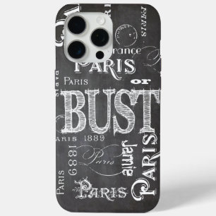 Coque iPhone 15 Pro Max Typographie Calligraphie Paris France Tour Eiffel