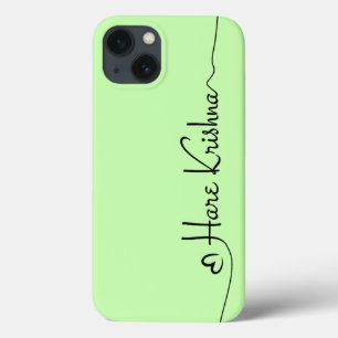 Case-Mate iPhone Case Typographie de Green Hare Krishna - don spirituel