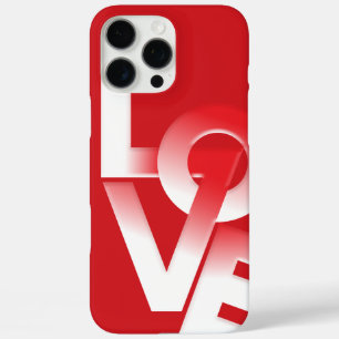 Coques iPhone 16 Pro Max Typographie de l'amour mignon Saint Valentin