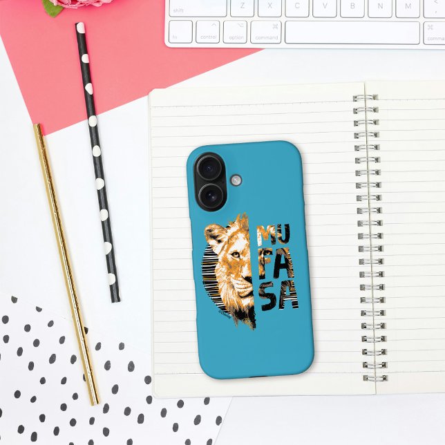 Coques Case-Mate iPhone Typographie de Mufasa (Phone on desk)
