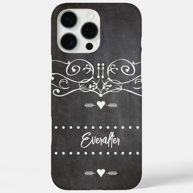 Coques Case-Mate iPhone Typographie du tableau noir (Verso)