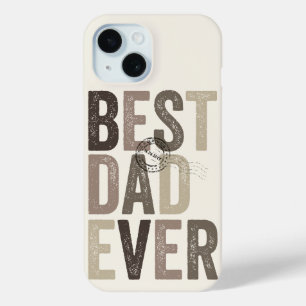 Coque Pour iPhone 15 Typographie Fête des pères Certifiée Meilleur Papa