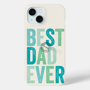 Coque Pour iPhone 15 Typographie Fête des pères Certifiée Meilleur Papa