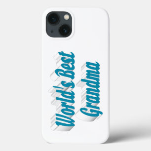 Case-Mate iPhone Case Typographie grand-mère bleu ciel 