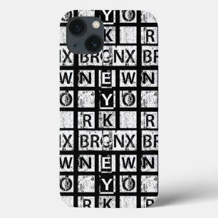 iPhone 13 Coque Typographie grunge de Bronx New York