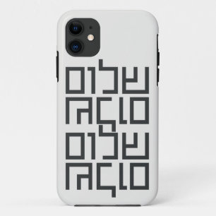Case-Mate iPhone Case Typographie hébraïque : Shalom Shalom