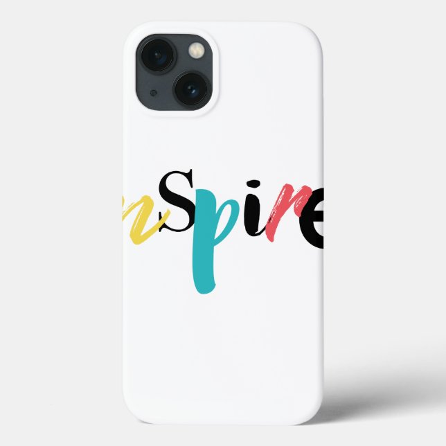 Coques Case-Mate iPhone Typographie moderne, créative et joyeuse d'Inspire (Verso)