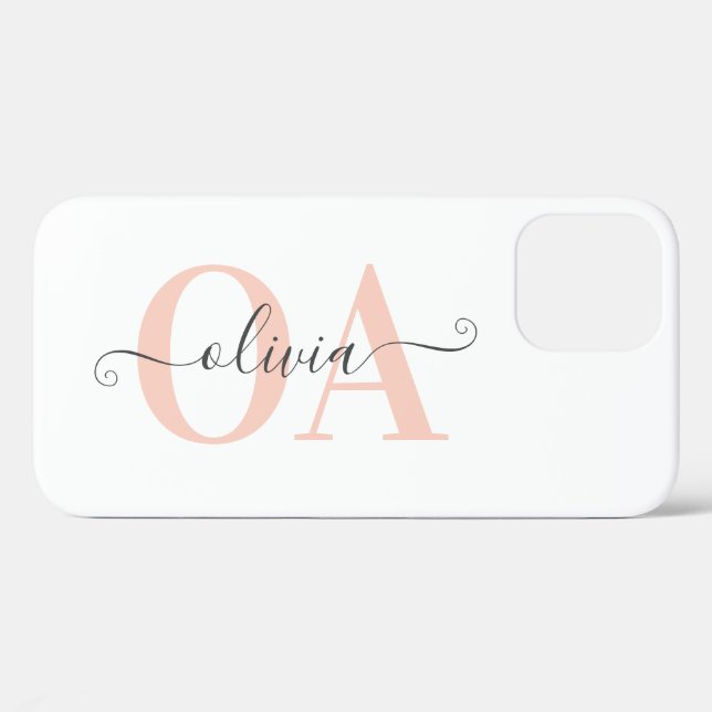 Coques Case-Mate iPhone Typographie moderne première simple classe (Verso (horizontal))