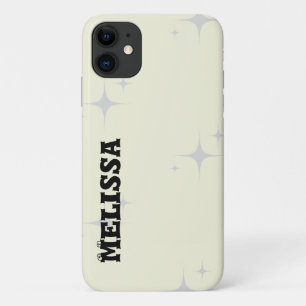 Case-Mate iPhone Case Typographie noir gras beige