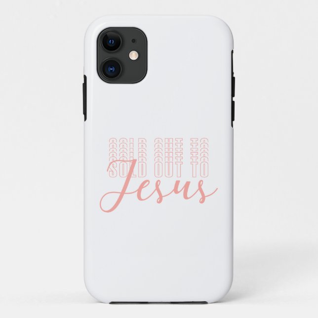 Coques Case-Mate iPhone Typographie rose vendue à Jésus Blanc (Dos)