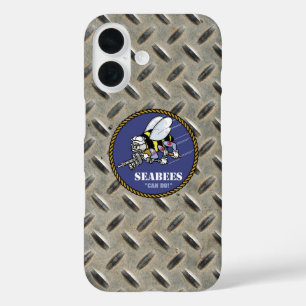 Coque Pour iPhone 16 U.S. Bataillons de construction de la marine  