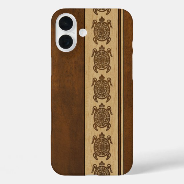 Coques Case-Mate iPhone Uhane Honu Faux Wood Hawaiian Turtle Coque-Mate iP (Verso)