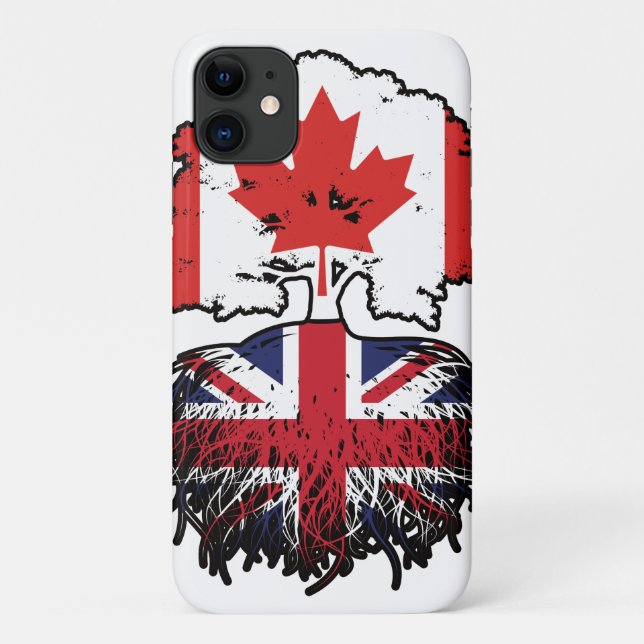 Coques Case-Mate iPhone UK British Canadian Canada Tree Roots (Dos)