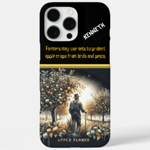 Coques iPhone 16 Pro Max Un agriculteur de pomme qui s'occupe de son verger