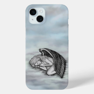 Coque iPhone 15 Mini Un Ange endormi sur les nuages des cieux