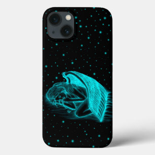 Case-Mate iPhone Case Un Angel couché en noir et vert
