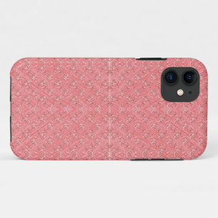 Case-Mate iPhone Case un arrière - plan rose avec un motif au milieu_