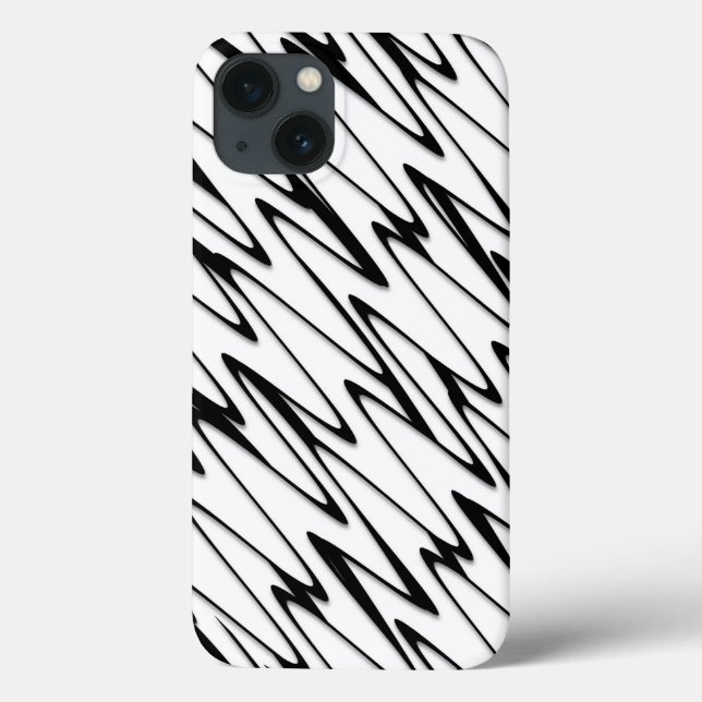 Coques Case-Mate iPhone Un art moderne Abstrait de ligne énergétique (Verso)