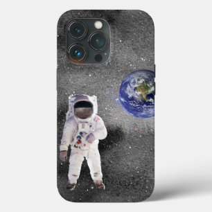Case-Mate iPhone Case Un astronaute dans l'espace avec la planète Terre