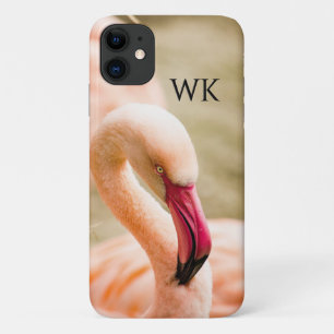 Case-Mate iPhone Case Un Beau Flamant rose Rose Monogrammé