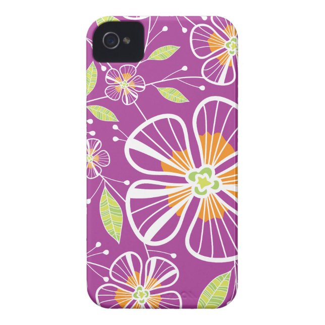 Coques Case-Mate iPhone Un bouquet pourpre (Dos)
