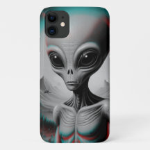 un cas téléphonique iPhone 11 à thème alien
