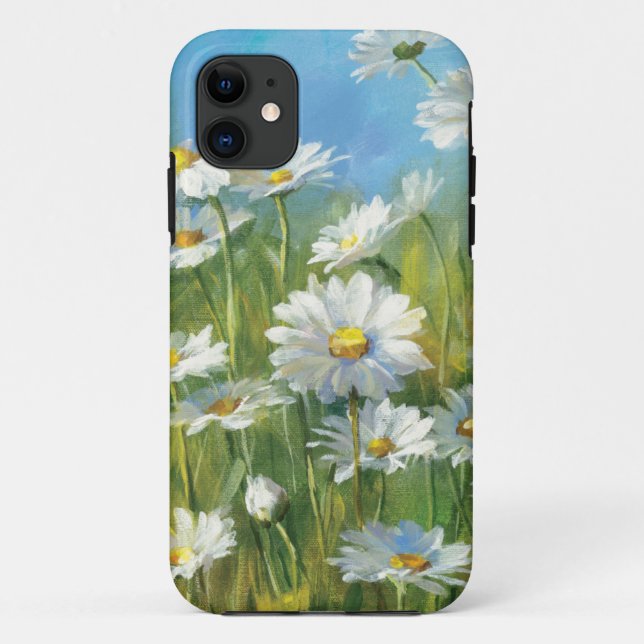 Coques Case-Mate iPhone Un champ des marguerites blanches (Dos)