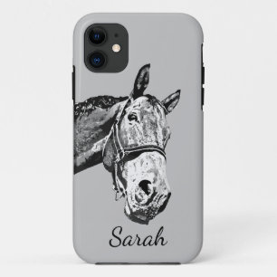 Case-Mate iPhone Case Un Cheval amusant à la recherche d'un animal de de