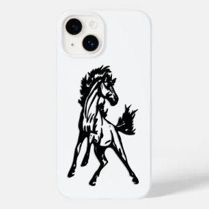 Coque Pour iPhone 14 Un cheval sautant fringant dans la nature