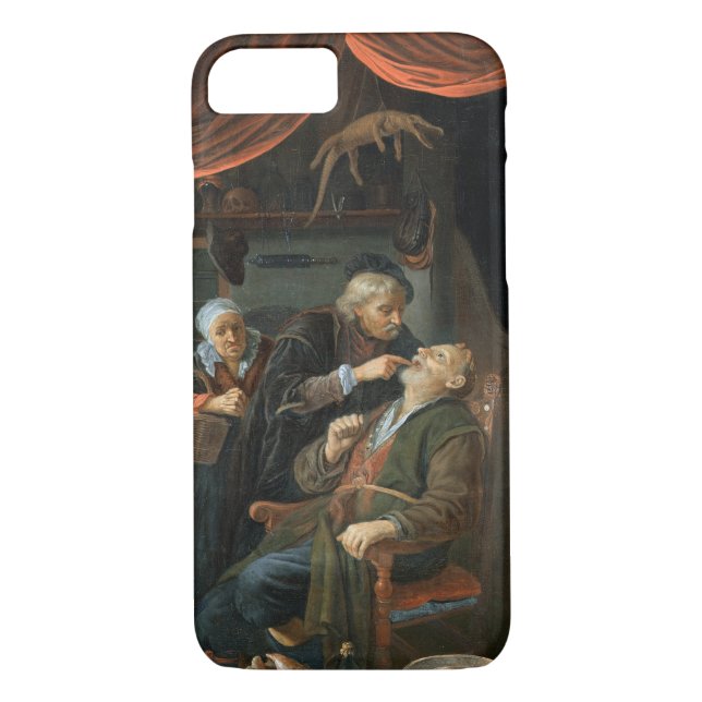 Coques Case-Mate iPhone Un dentiste examinant la dent d'un vieil homme (Dos)