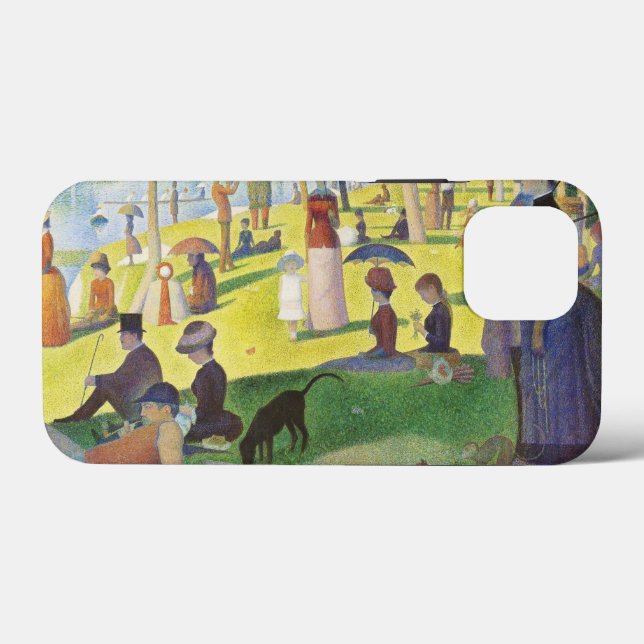 Coques Case-Mate iPhone Un dimanche à La Grande Jatte par Georges Seurat (Verso (horizontal))