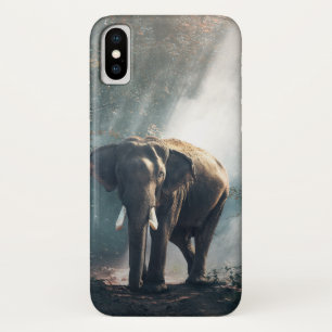 Etui iPhone Case-Mate Un éléphant asiatique dans un défrichement éclairé