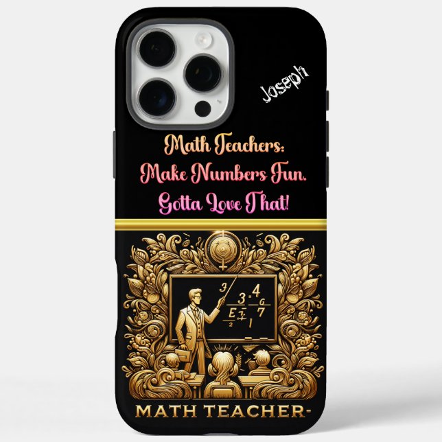 Coques Case-Mate iPhone Un enseignant en mathématiques inspire dans une cl (Verso)