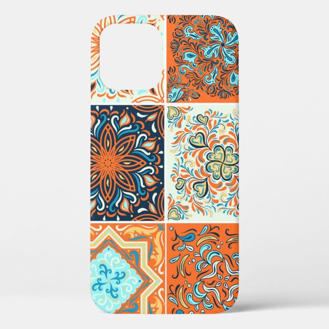 Coques Case-Mate iPhone Un ensemble d'ornements, carreaux de céramique. Mo (Verso)