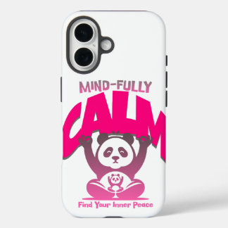 Coque Pour iPhone 16 Un esprit calme, plein coeur, comme un panda paisi