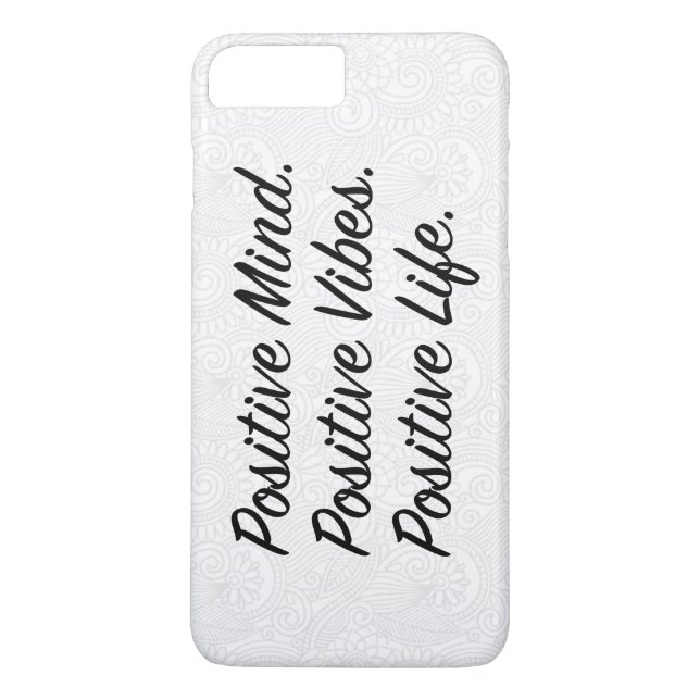 Coques Case-Mate iPhone Un esprit positif. Vibes Positives. Vie Positive. (Dos)