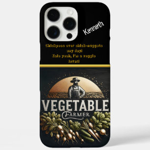 Coques iPhone 16 Pro Max Un fermier végétal dédié qui tente les cultures à 