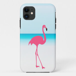 Coques Pour iPhone Un flamant rose sur la plage