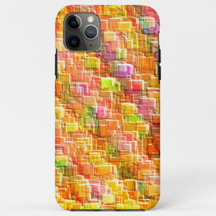 Case-Mate iPhone Case Un gâchis exagéré de superpositions de carrés gauf