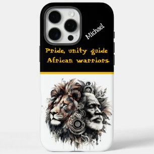 Coques iPhone 16 Pro Max Un guerrier féroce incarne l'esprit du lion