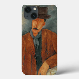 iPhone 13 Case Un homme assis se penchant sur une table