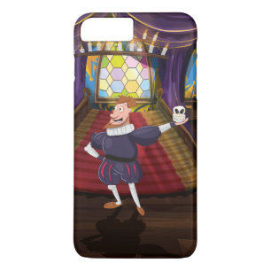 Etui iPhone Case-Mate Un homme de dessin récitant le jeu de shakespeare.