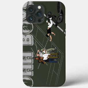 Case-Mate iPhone Case Un homme vert à vélo frappe le trou d'homme OHH GA
