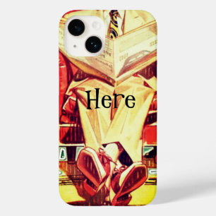 Coque Pour iPhone 14 Un homme vintage des années 1950 en costume en tra