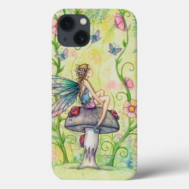 Coques Case-Mate iPhone Un Imaginaire Fée Happy Place Illustration (Verso)