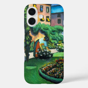 Coques iPhone 16 Un Jardin, Gartenbild par August Macke, Art ancien