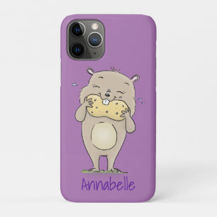 Case-Mate iPhone Case Un joli hamster souriant avec un dessin animé d'ar