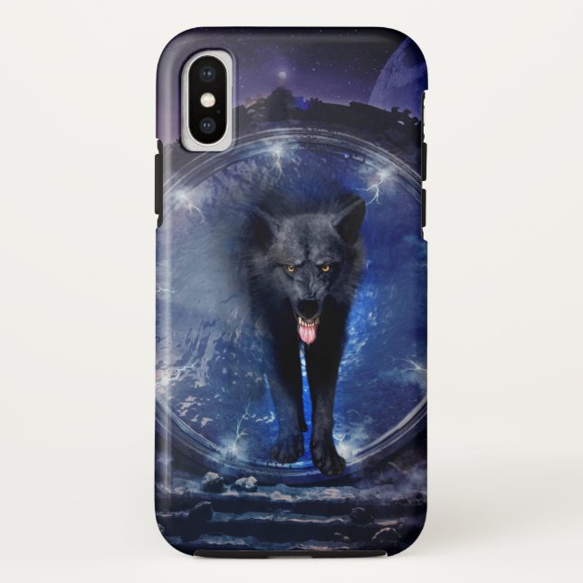 Coques Case-Mate iPhone Un loup magnifique passe par la porte (Dos)
