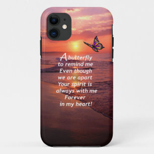 Coque iPhone 11 Un papillon pour me rappeler