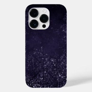 Coque Pour iPhone 14 Pro Un petit creux Indigo   Damas pourpres de minuit